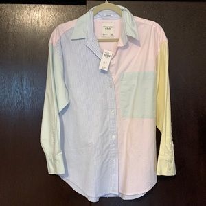 Abercrombie & Fitch Oversized Preppy Button Down